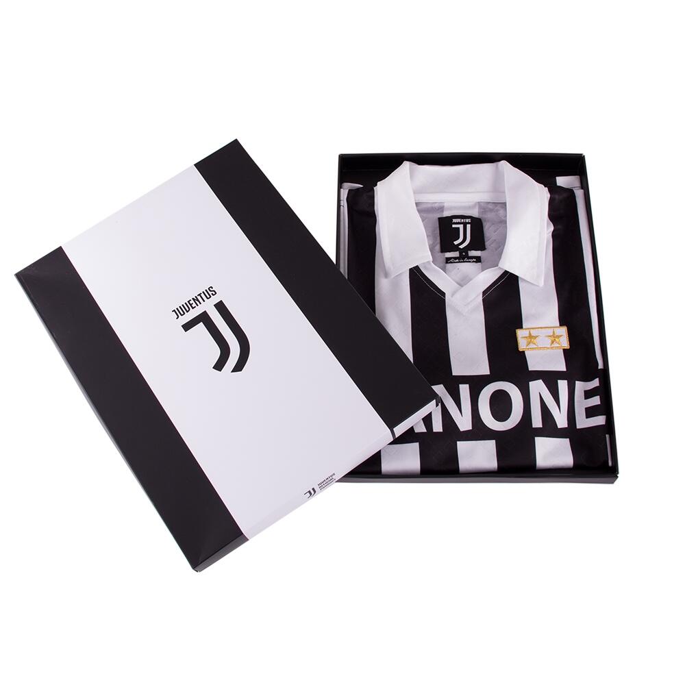 Retro Voetbalshirt - Heren - Juventus FC 1992 - 93 UEFA Cup - Zwart - Wit 6/7