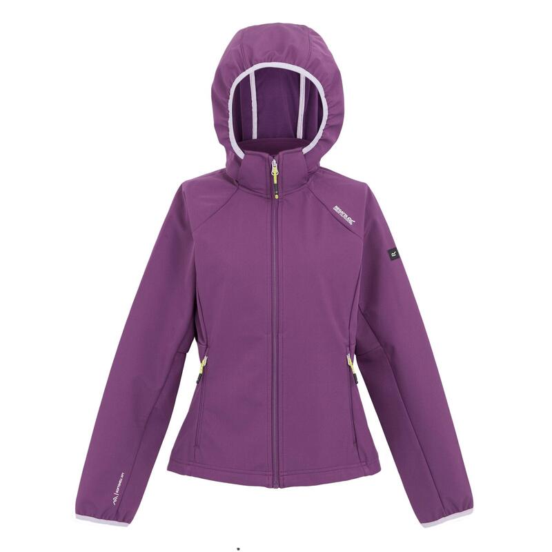 Veste softshell BOURDA Femme (Violet coucher de soleil / Lilas pâle)