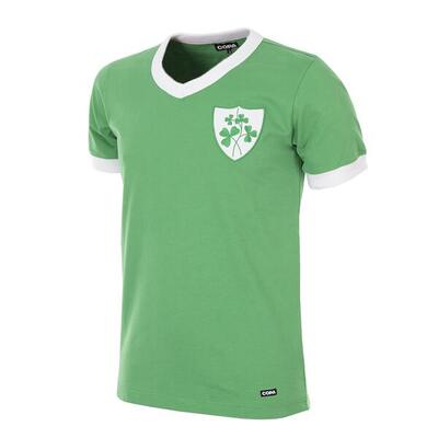 Retro voetbalshirt - heren - ierland 1965 - groen