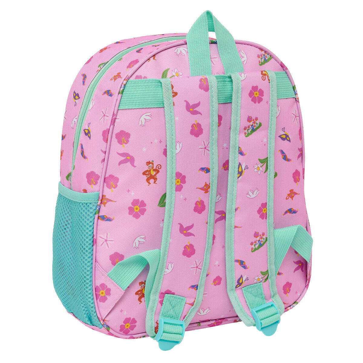 Mochila Infantil 3D Disney Princess Jasmine Cor de Rosa 3/3