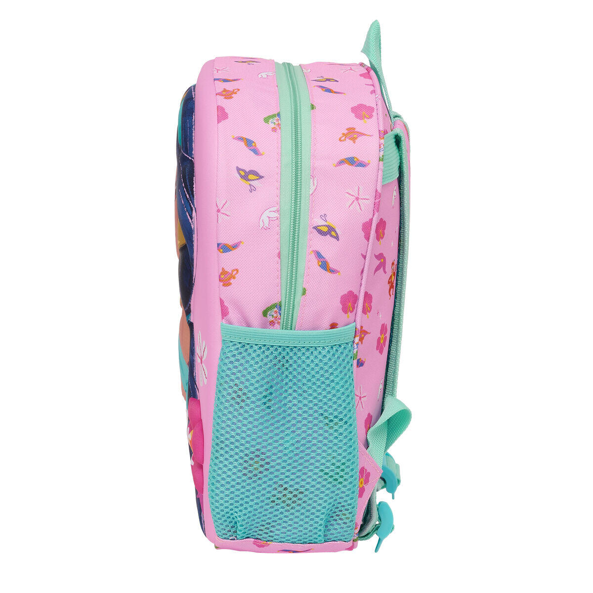Mochila Infantil 3D Disney Princess Jasmine Cor de Rosa 2/3
