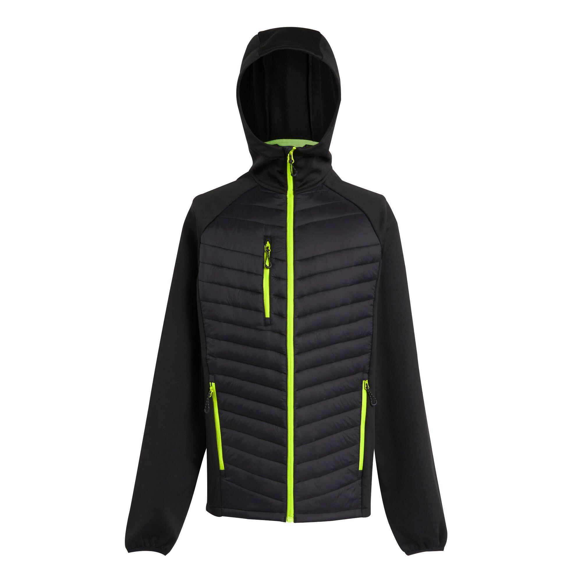 Casaco híbrido acolchoado Navigate para homem Preto / Verde Lima