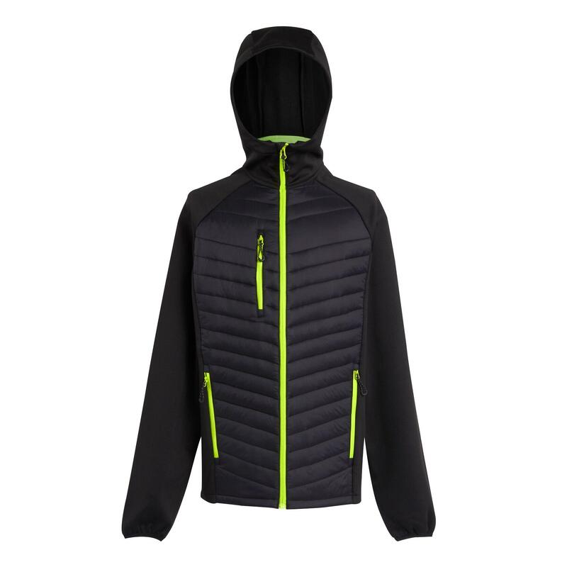 "Navigate" Hybridjacke für Herren Schwarz/Limone