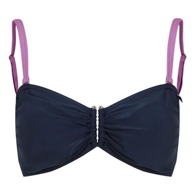 Top Bikini Contrasto Donna Regatta Aceana III Blu Navy Orchidea Radiosa