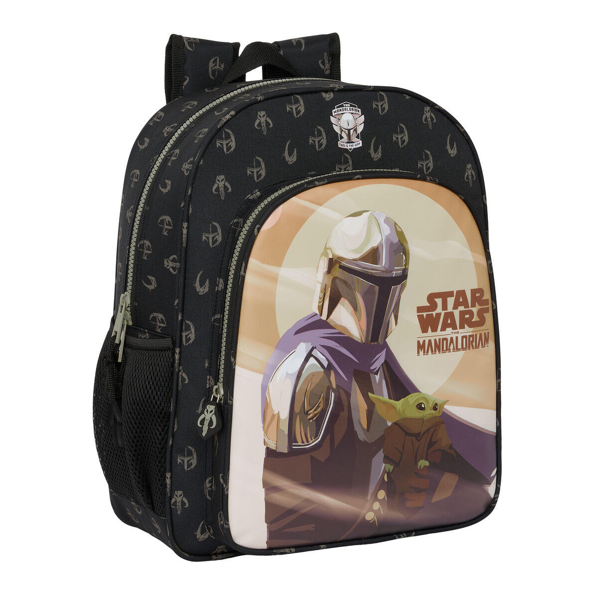 DISNEY Zaino Scuola The Mandalorian This is the way Nero