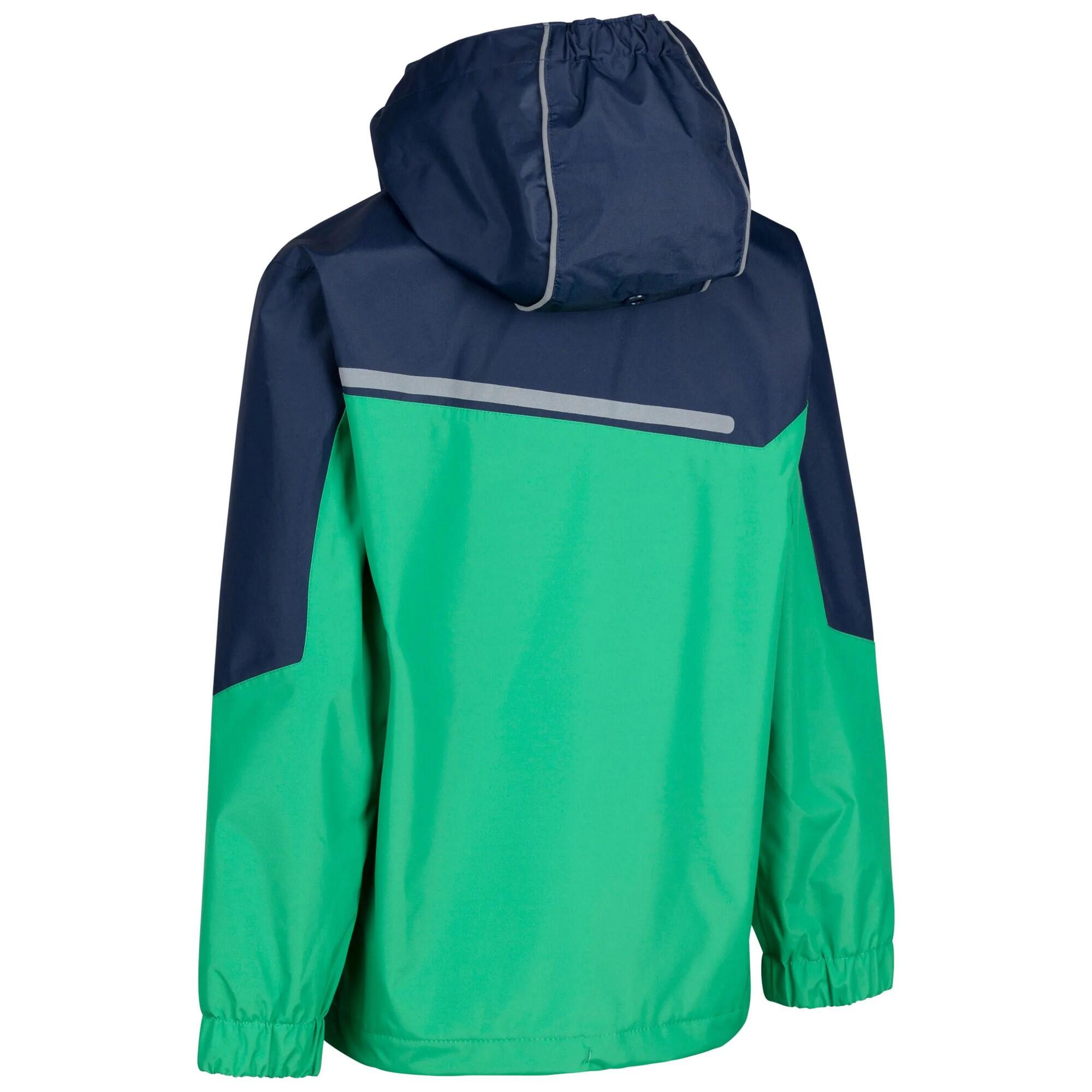Chaqueta Impermeable Submerged Niños Trébol, Marino 2/5