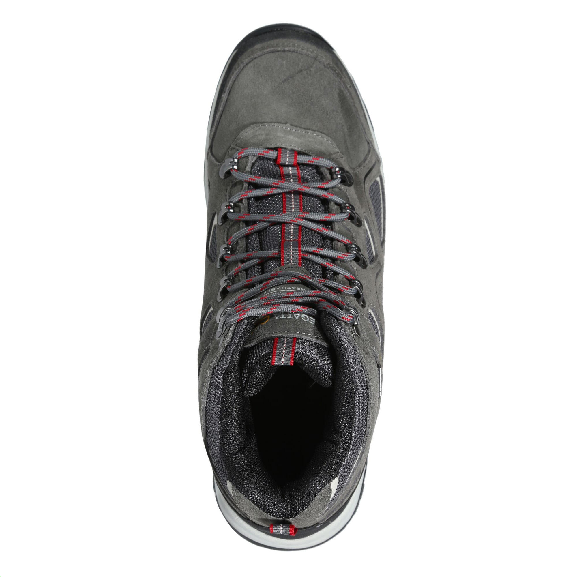 Bottines De Marche TEBAY Homme (Gris Foncé/Rouge Foncé) 3/5