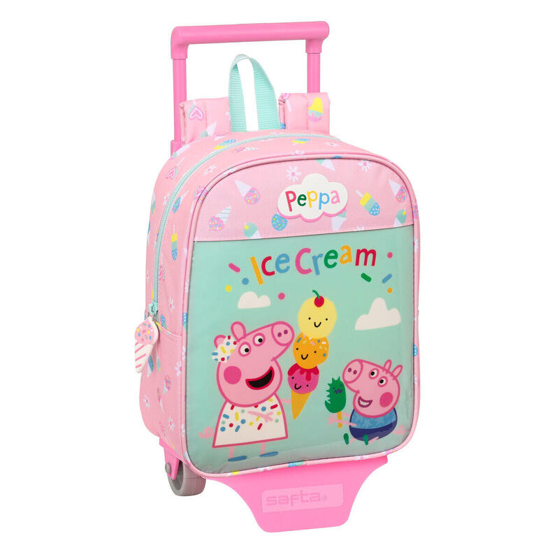 Trolley per la Scuola Peppa Pig Ice cream Verde