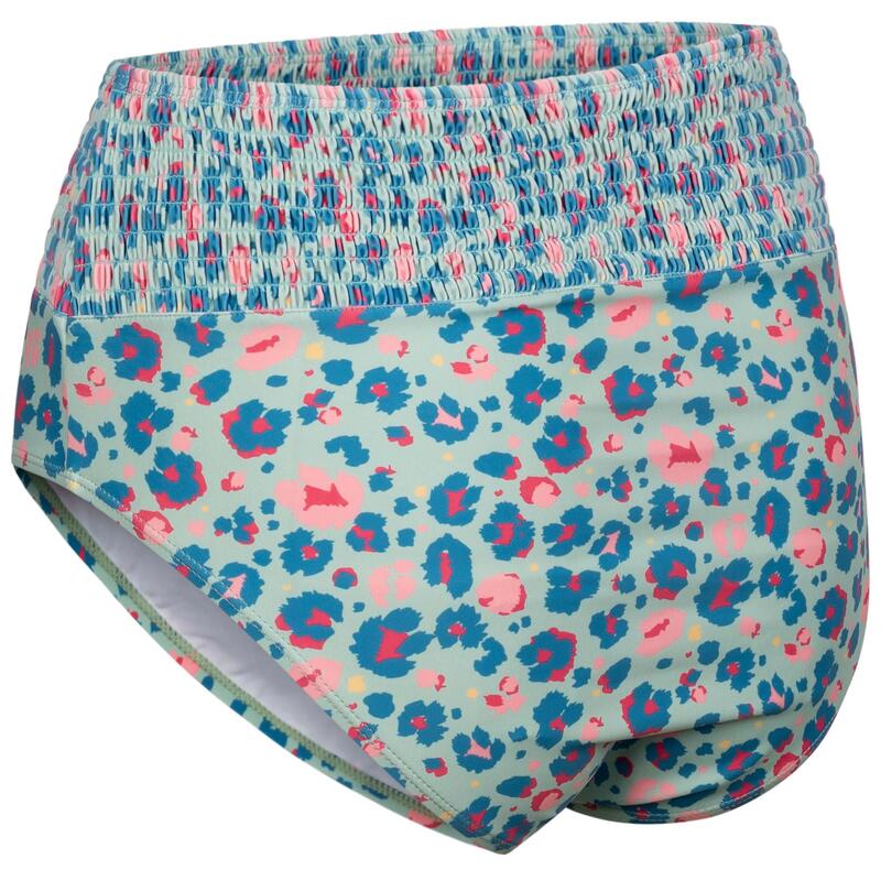 Dames Eryn Zwemshort met Luipaardprint (Lichte Salie)