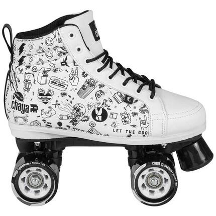Chaya Roller Skates Sketch, pour hommes et femmes en blanc, roues 59mm/78A
