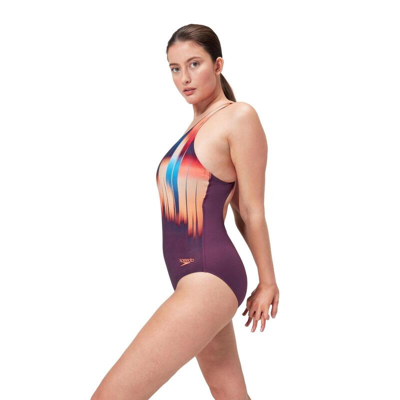 Maillot de bain Speedo Digital Printed Medalist Violet/Orange/Multi