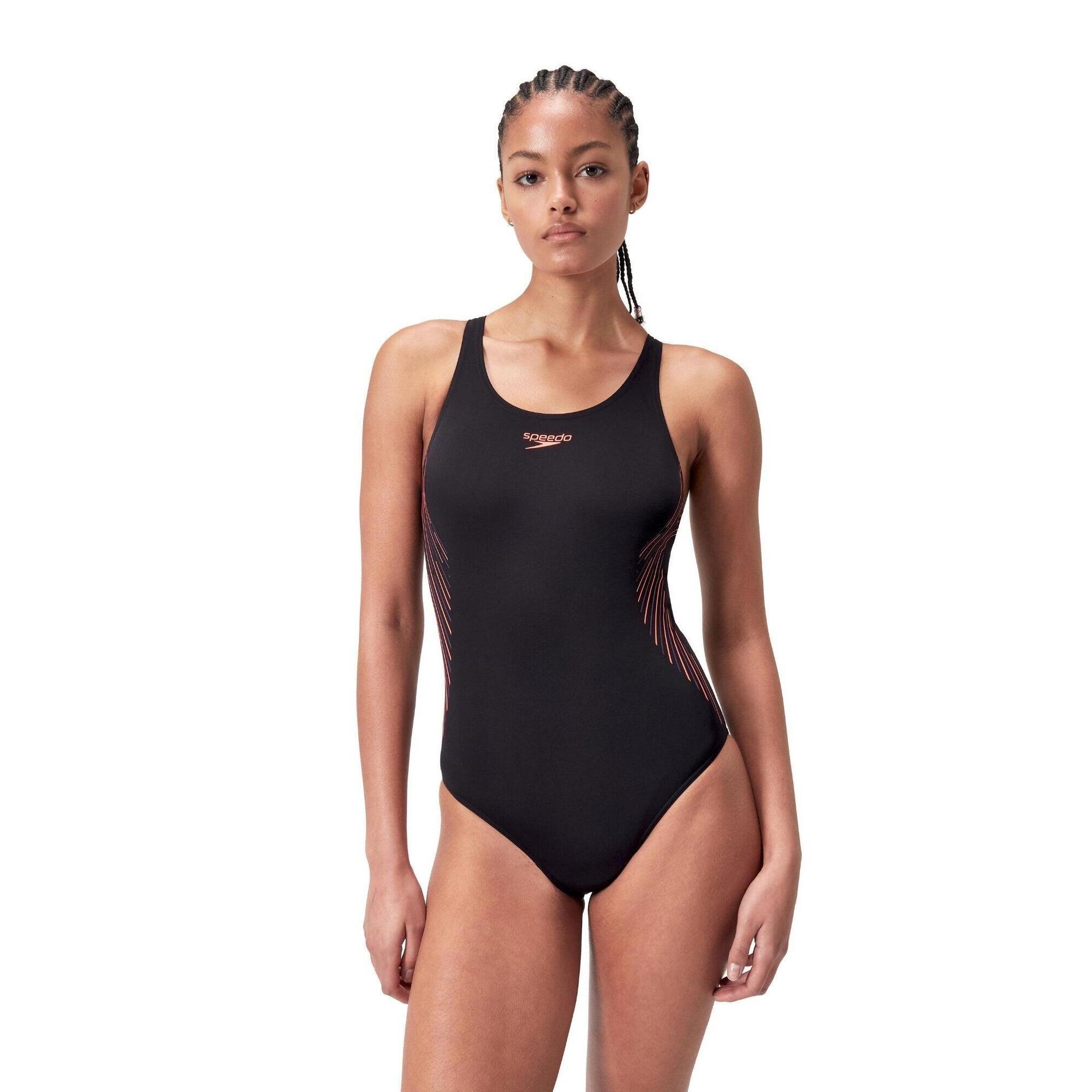 Speedo - Maillot De Bain Speedo Placement Muscleback Pour Femmes - Maillot De Bain 1 Pièce - Noir - 36 Xs - Decathlon