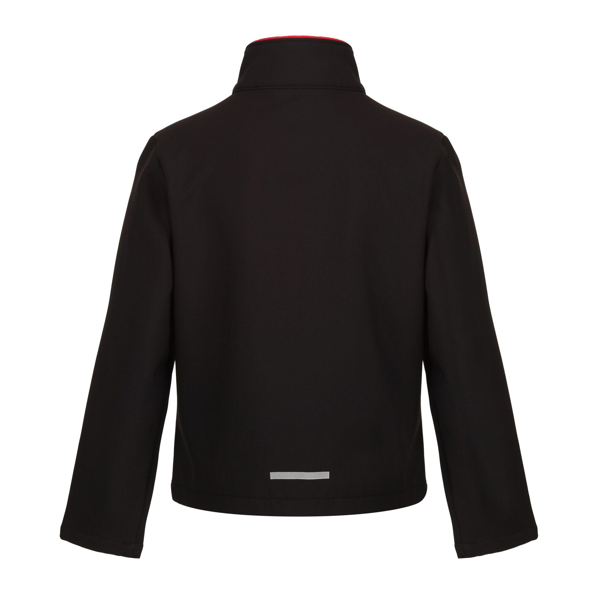 Casaco Soft Shell 2 Camadas Criança (Preto / Vermelho Clássico) 2/4