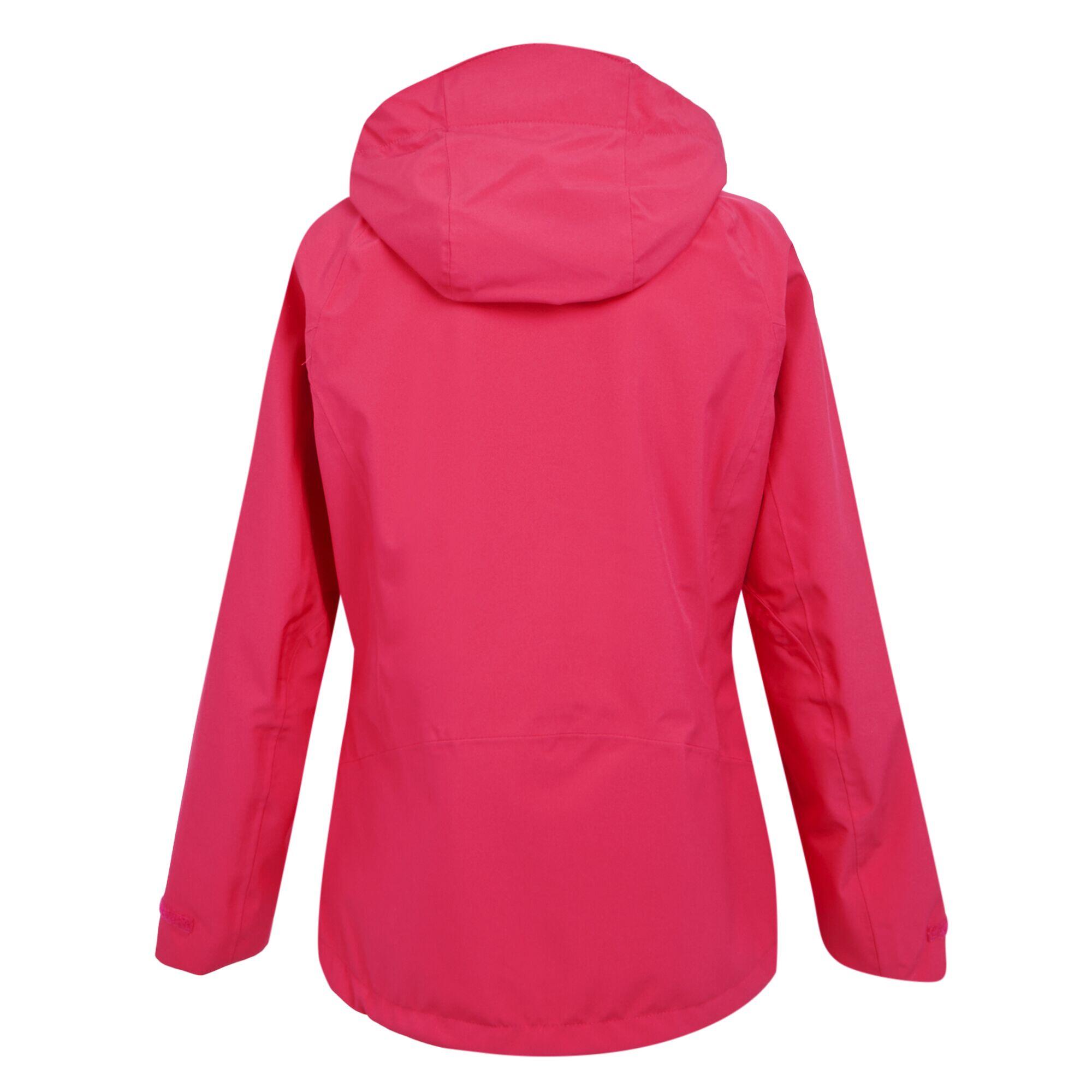 Veste Imperméable Motif/style Coquille BIRCHDALE Femme (Rose Fluo / Blanc) 2/5