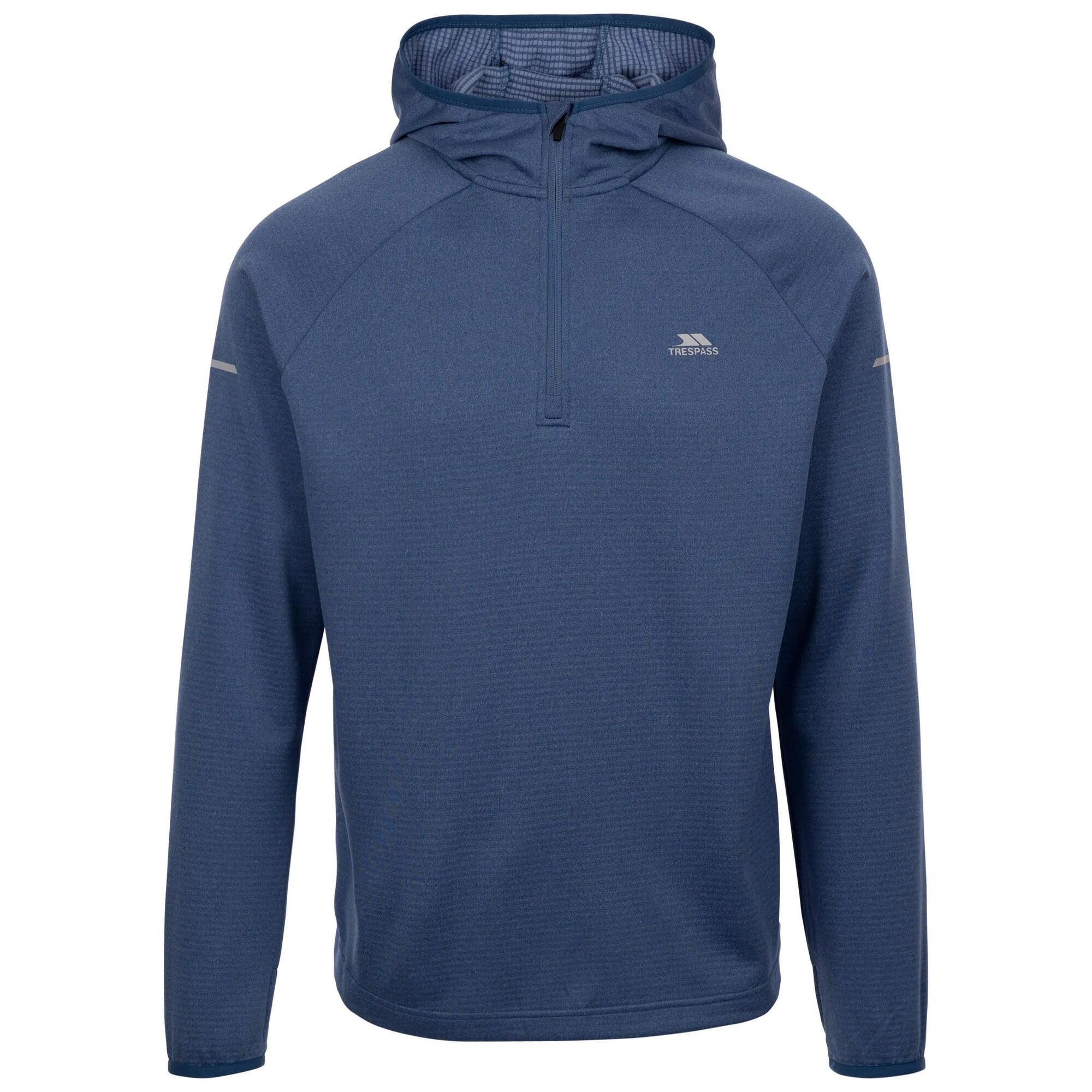 TRESPASS Mens Montgo Active Hoodie (Indigo Tone)