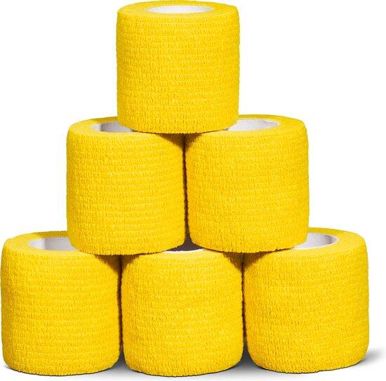 Gladiator Sports Ondertape (6 rollen) - Geel 2/6