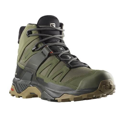 Salomon - Chaussures Randonnée Hommes Salomon X Ultra Mid 4 Gtx - Chaussures De Sport - Vert - Decathlon