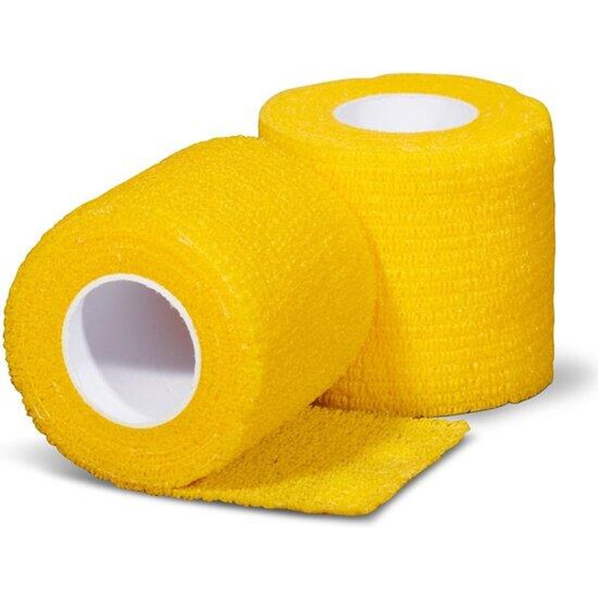 Sous-bandage sportif 6 rouleaux jaune