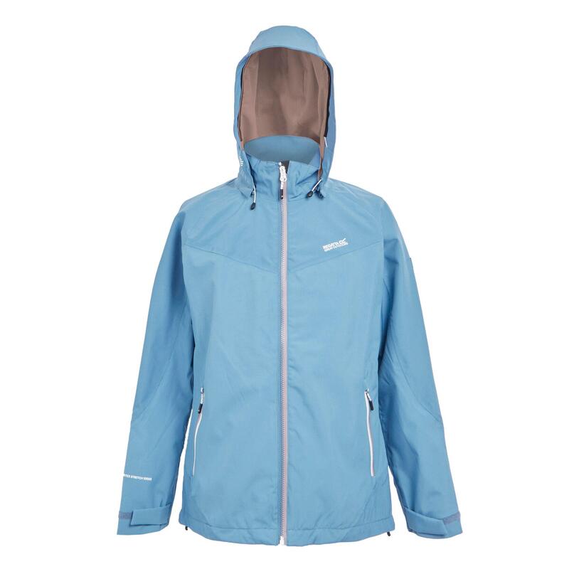 Chaqueta Impermeable Bosfield II para Mujer Azul Coronet, Jaspeado