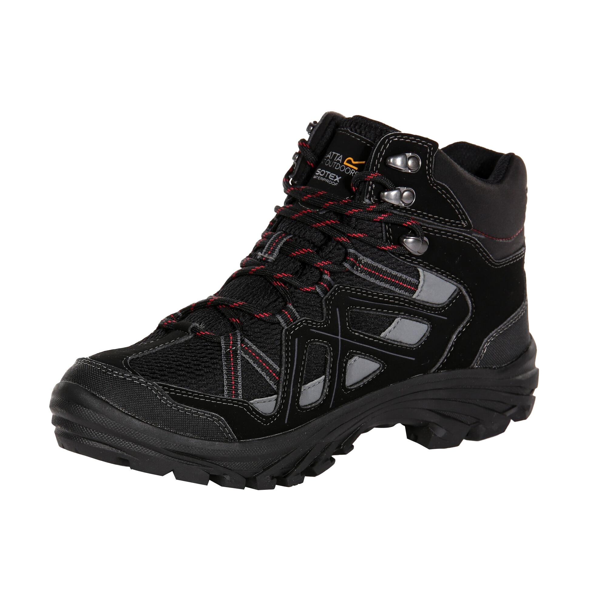 BURRELL Men's hiking boots (Black / Granite)