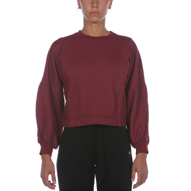 Felpa Deha Baloon Sleeves Sweatshirt Rosso Donna