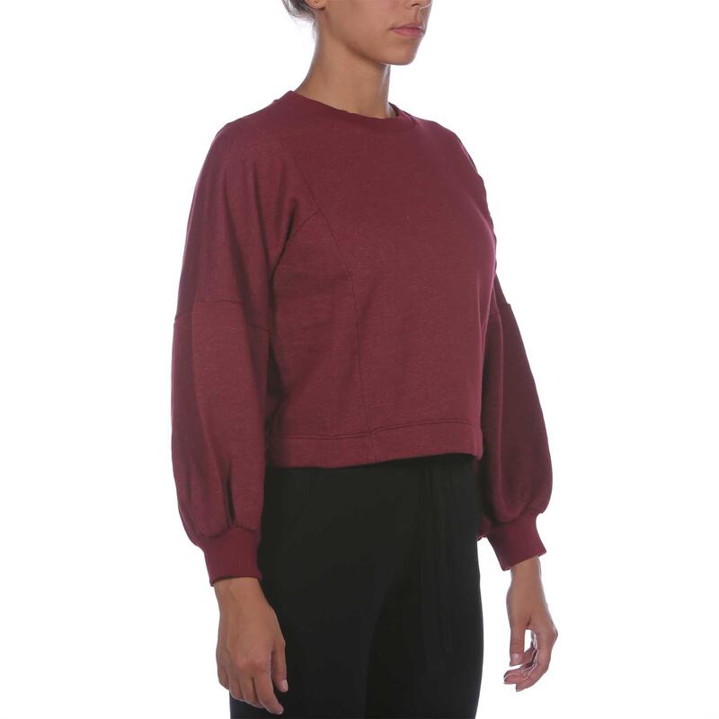 Felpa Deha Baloon Sleeves Sweatshirt Rosso Donna