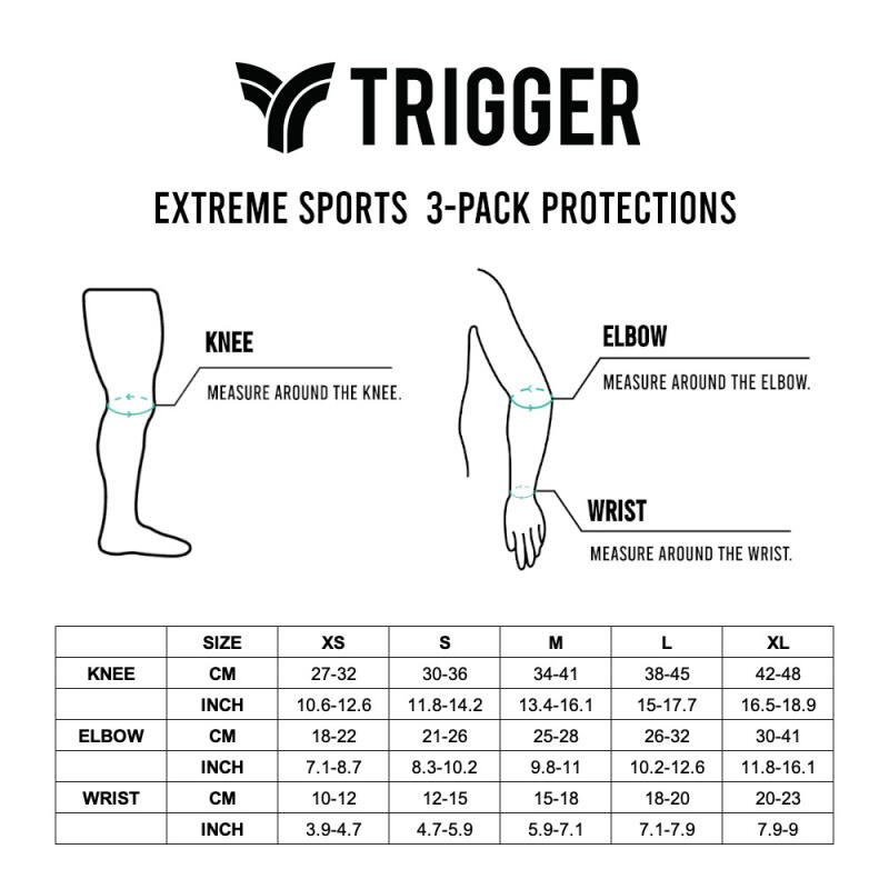 3-Pack Protections Trigger Extreme Sports 6/6