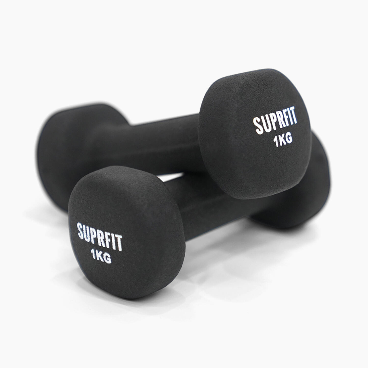 Ensemble d'haltères de gymnastique en vinyle Suprfit, y compris le support 3/5