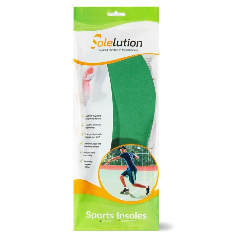 Semelles de sport pour tous les sports vert