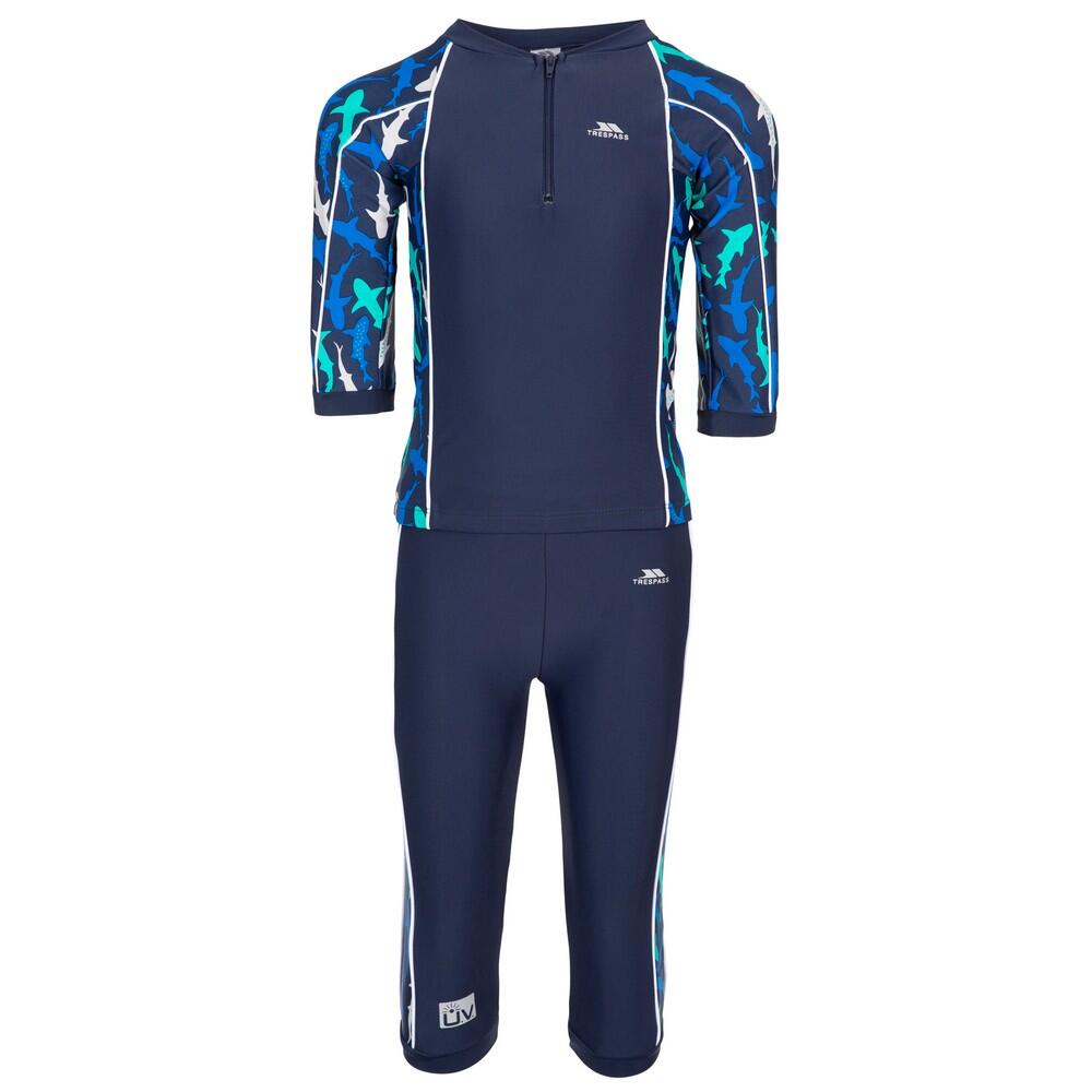 Maillot De Bain AntiUV SMILEY Enfant (Bleu) 3/5