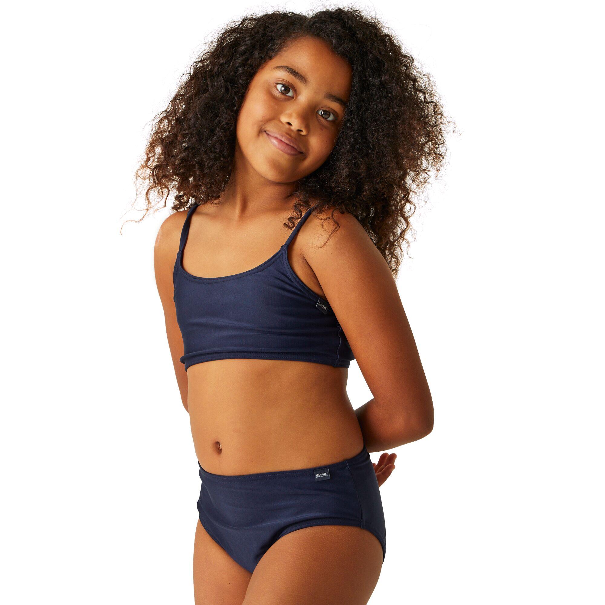 Girls Dakaria II Plain Bikini (Navy) 4/5