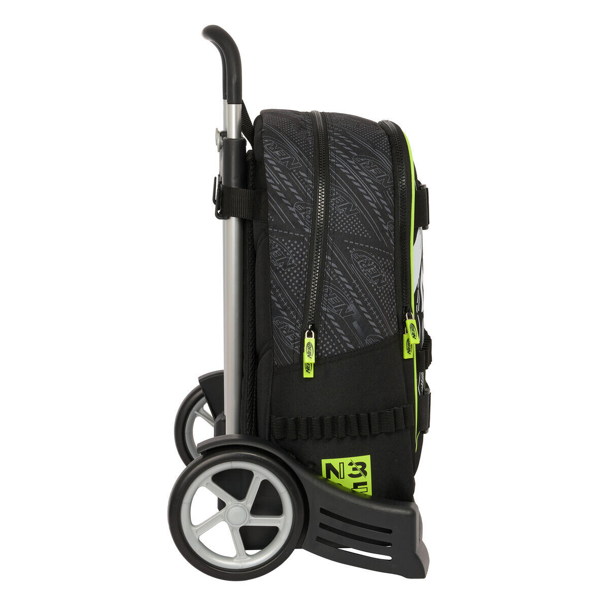 Schulrucksack mit Rädern Nerf Get ready Schwarz 3/3