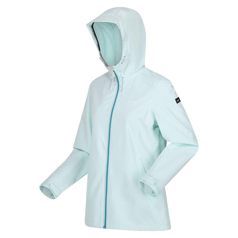 Chaqueta Impermeable Hamara III para Mujer Aqua Blanqueada