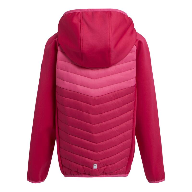 "Kielder VIII" Hybridjacke für Kinder Pinker Trank/Flamingo-Rosa