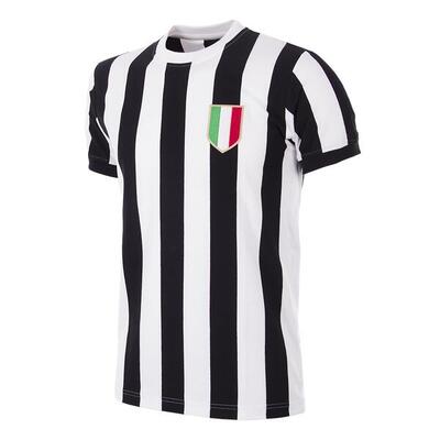 Camiseta de Fútbol Retro - Adulto - Juventus 1952 - 53 - Negro - Blanco