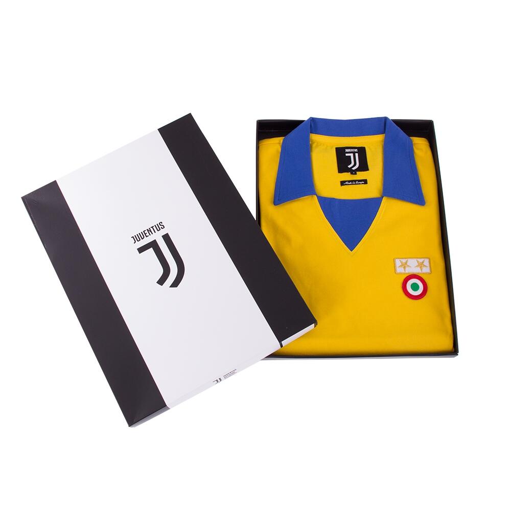 Retro Voetbalshirt - Heren - Juventus FC 1983 - 84 UEFA Cup - Uitshirt - Geel 6/7