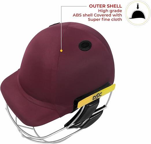 DSC Avenger PRO Premium Cricket-Helm | Maroon | Für Männer & Jungen 6/7