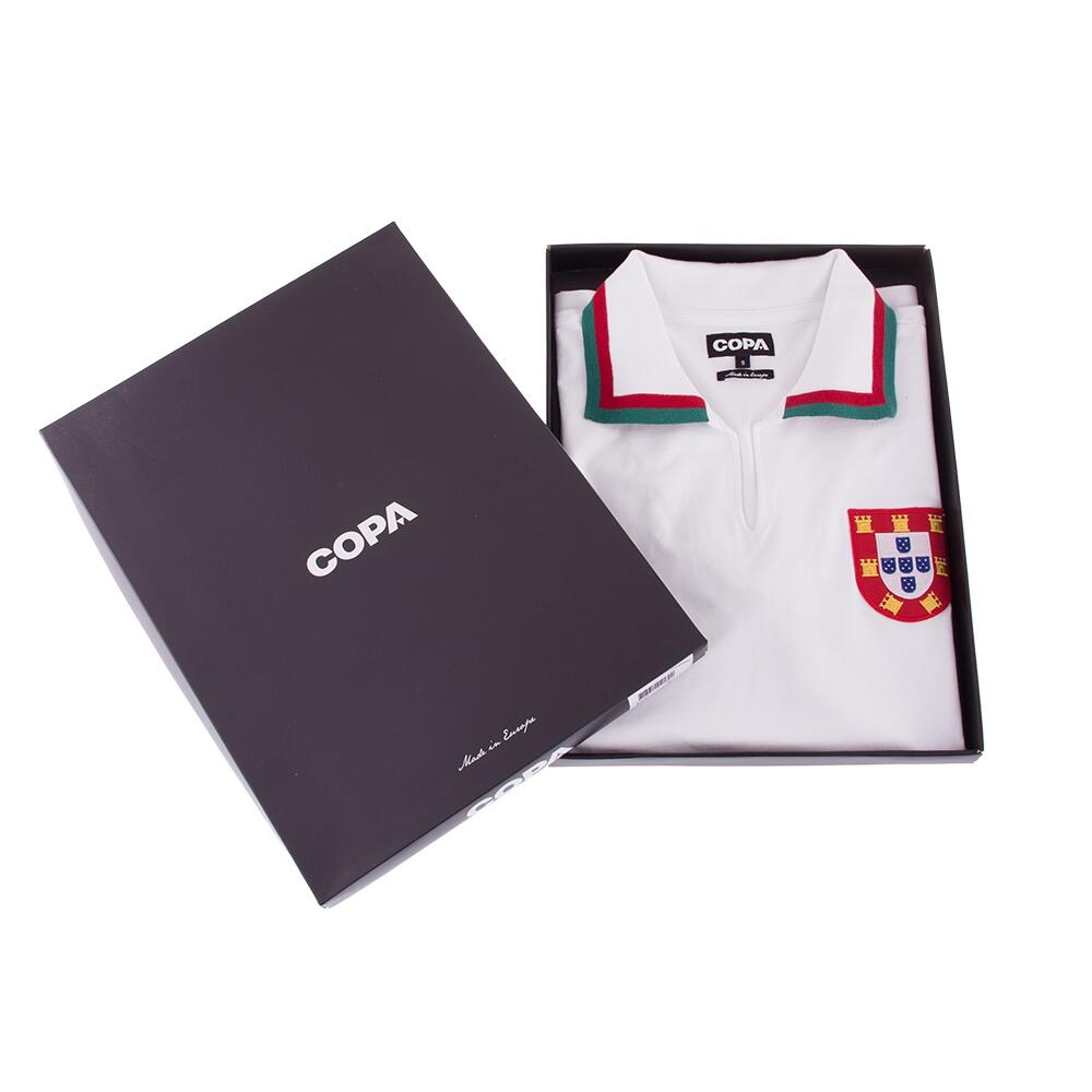 Camiseta de Fútbol Retro - Adulto - Portugal 1972 Visitante - Blanco 6/6