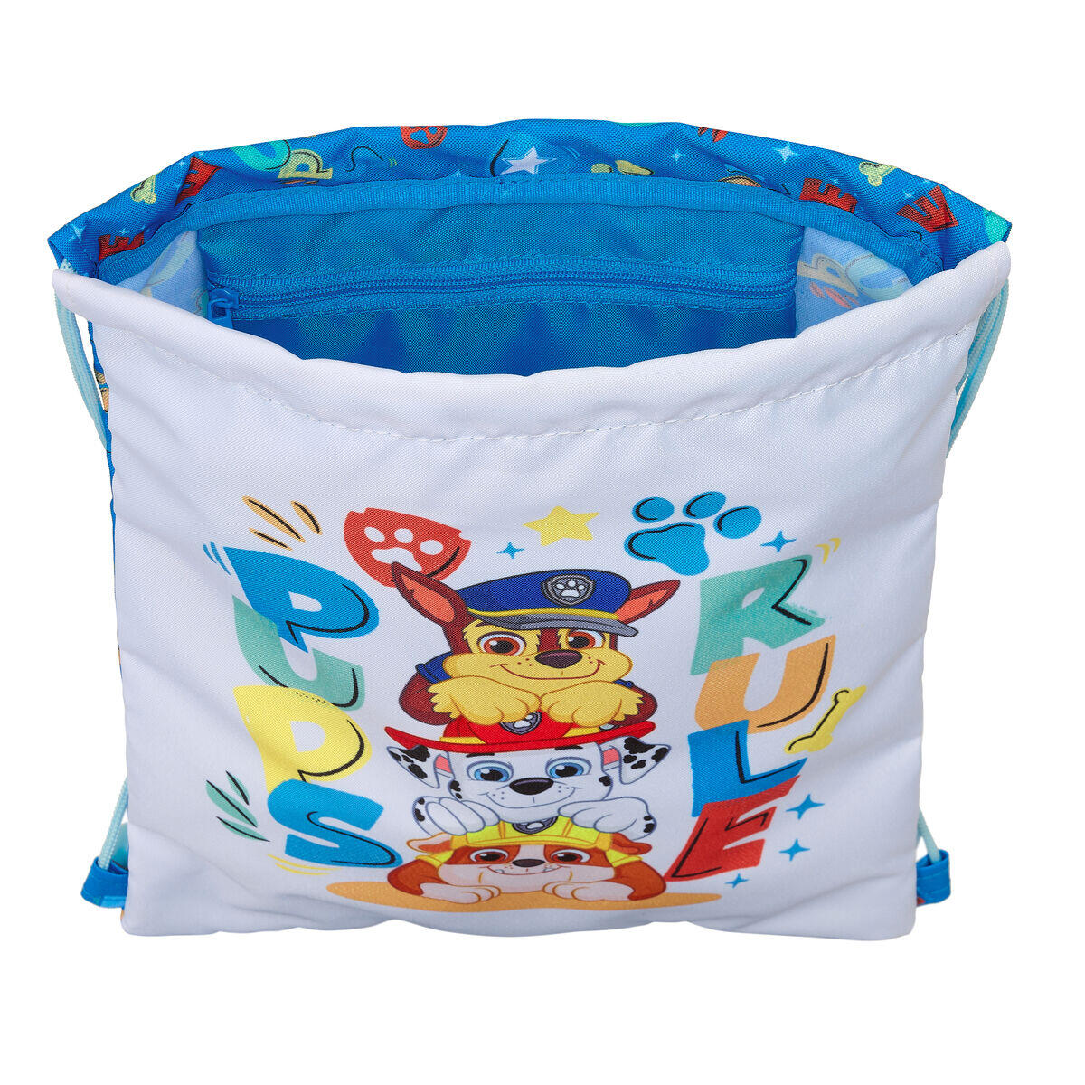 Sac à dos serré par des ficelles The Paw Patrol Pups Rule Bleu 2/4