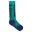 Chaussettes de ski Enfant (Vert vif / Denim sombre)