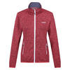 Dames Newhill Marl Full Zip Fleecejack (Mineraalrood/zegelgrijs)