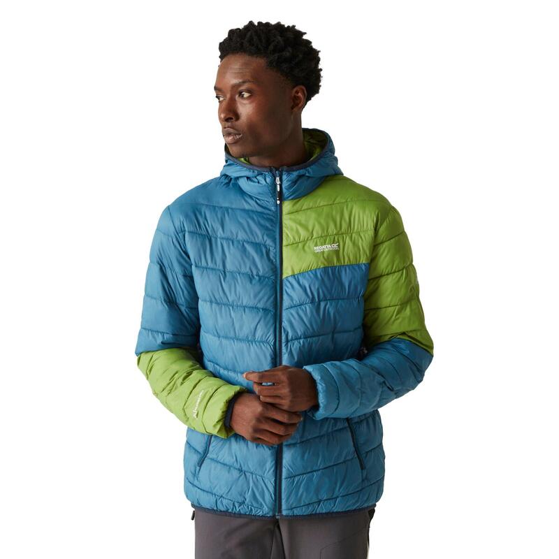 Veste Matelassée HILLPACK Homme (Bleu Marocain / Vert Piquant)