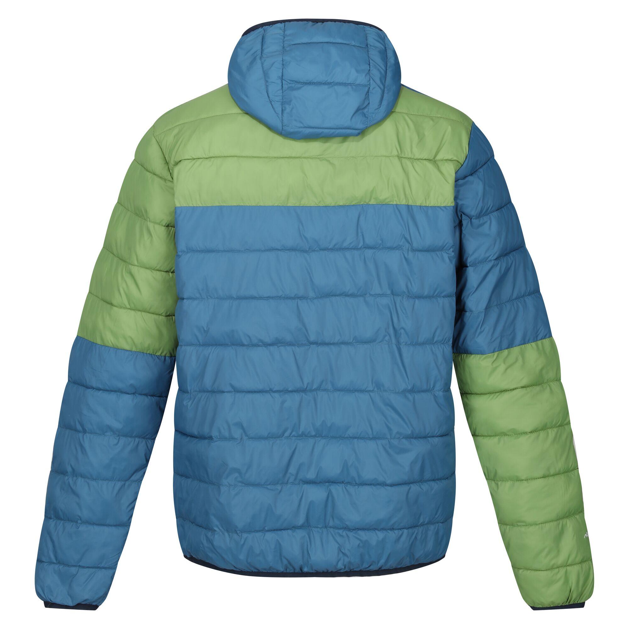 Giacca Imbottita Blocchi Di Colore Uomo Regatta Hillpack II Blu Marocchino Verde 2/5