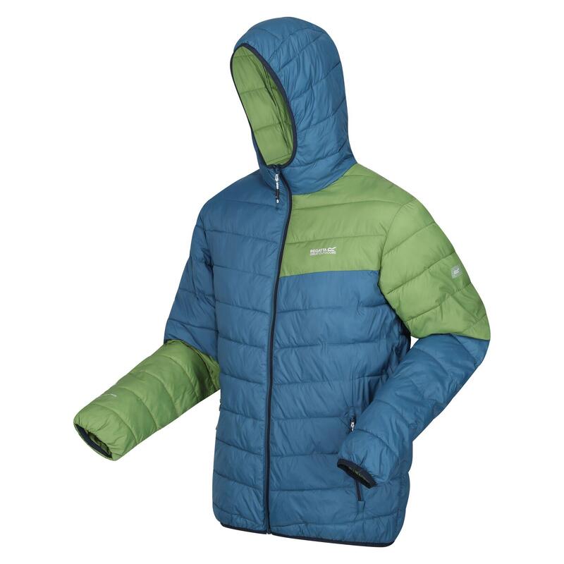 Veste Matelassée HILLPACK Homme (Bleu Marocain / Vert Piquant)