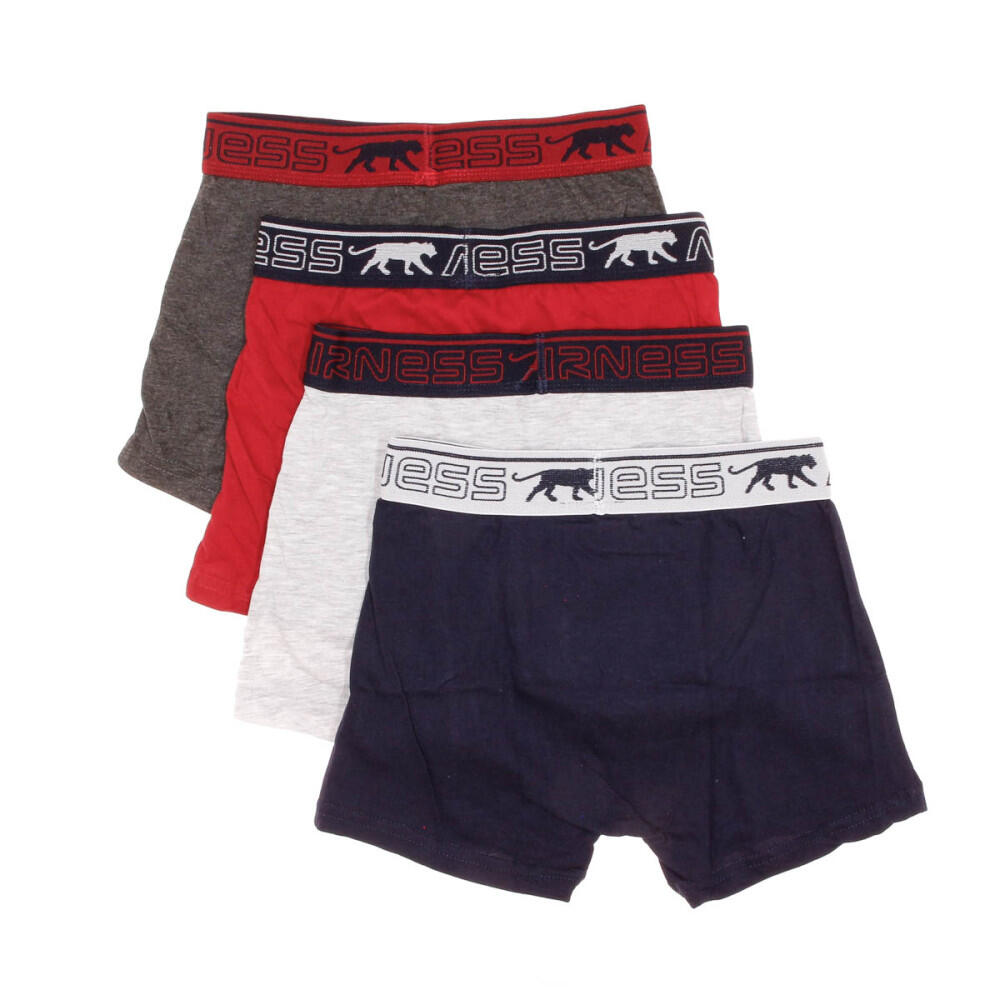 X4 Boxers Marine/Blanc/Rouge Garçon Airness Red 2/2