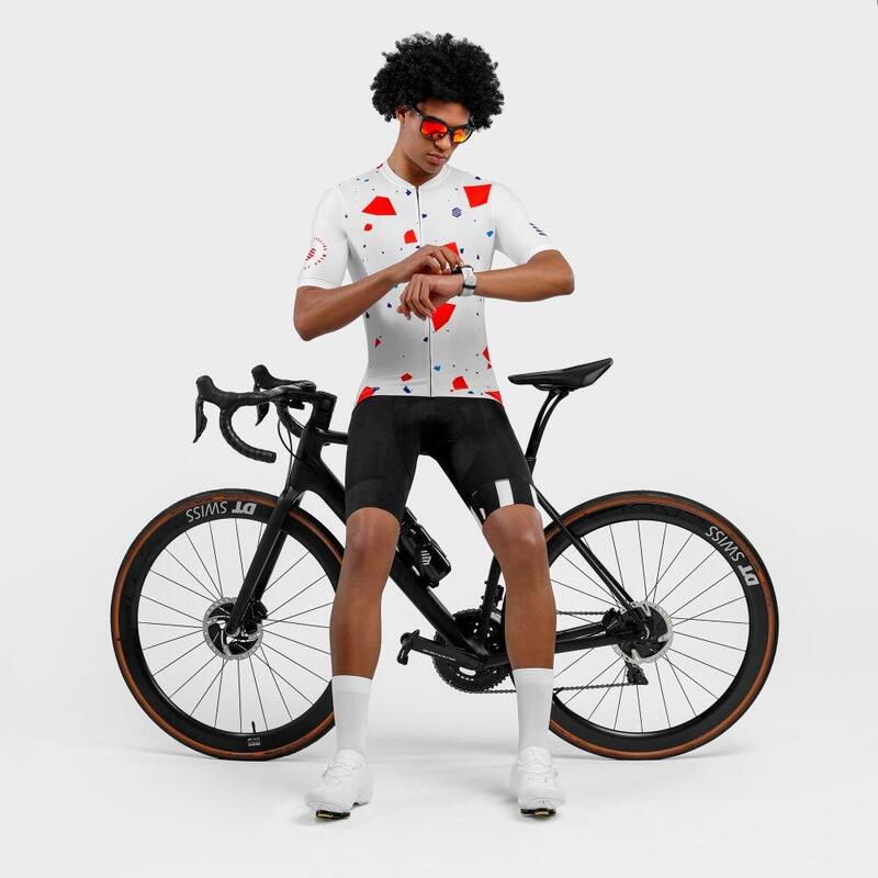 Maglia da ciclismo a maniche corte uomo M2 Epic Race SIROKO Bianco