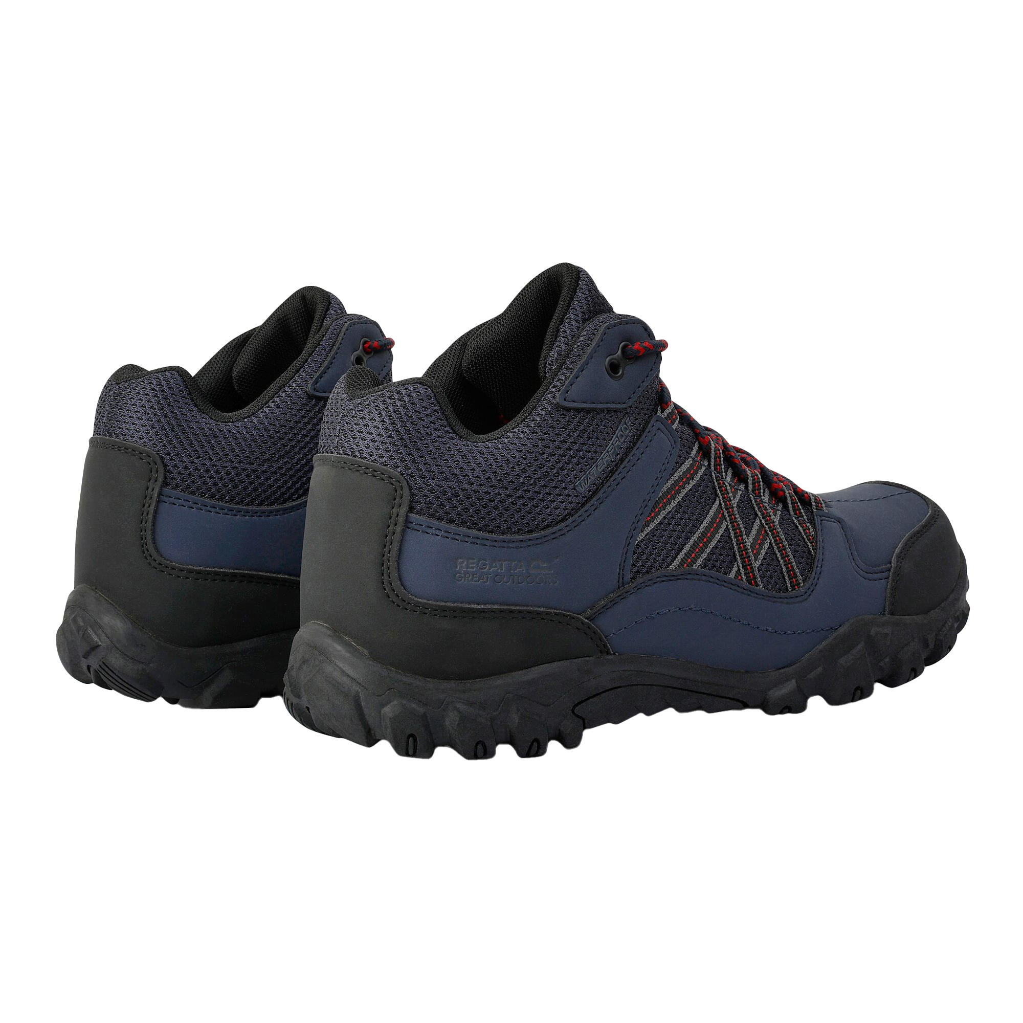 Chaussures De Randonnée EDGEPOINT Homme (Bleu Marine / Rouge) 2/5