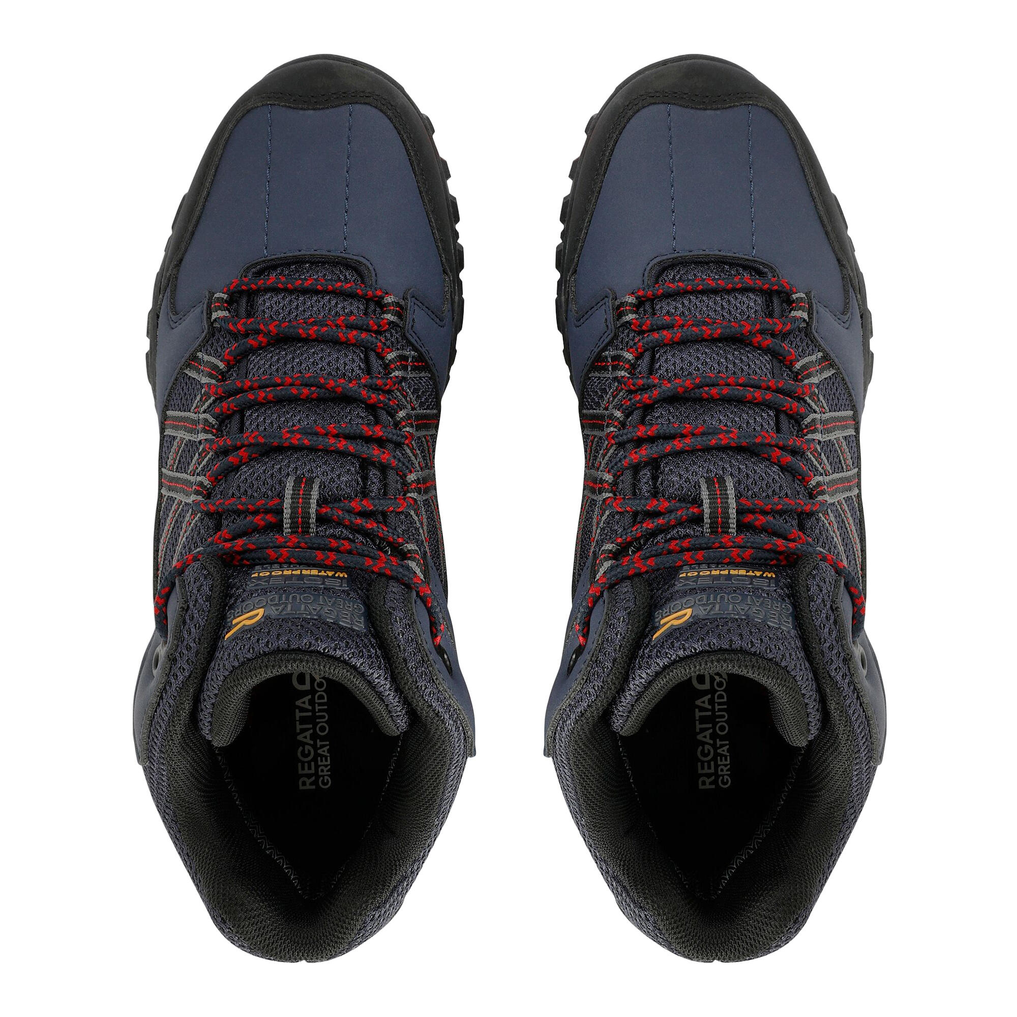 Chaussures De Randonnée EDGEPOINT Homme (Bleu Marine / Rouge) 3/5