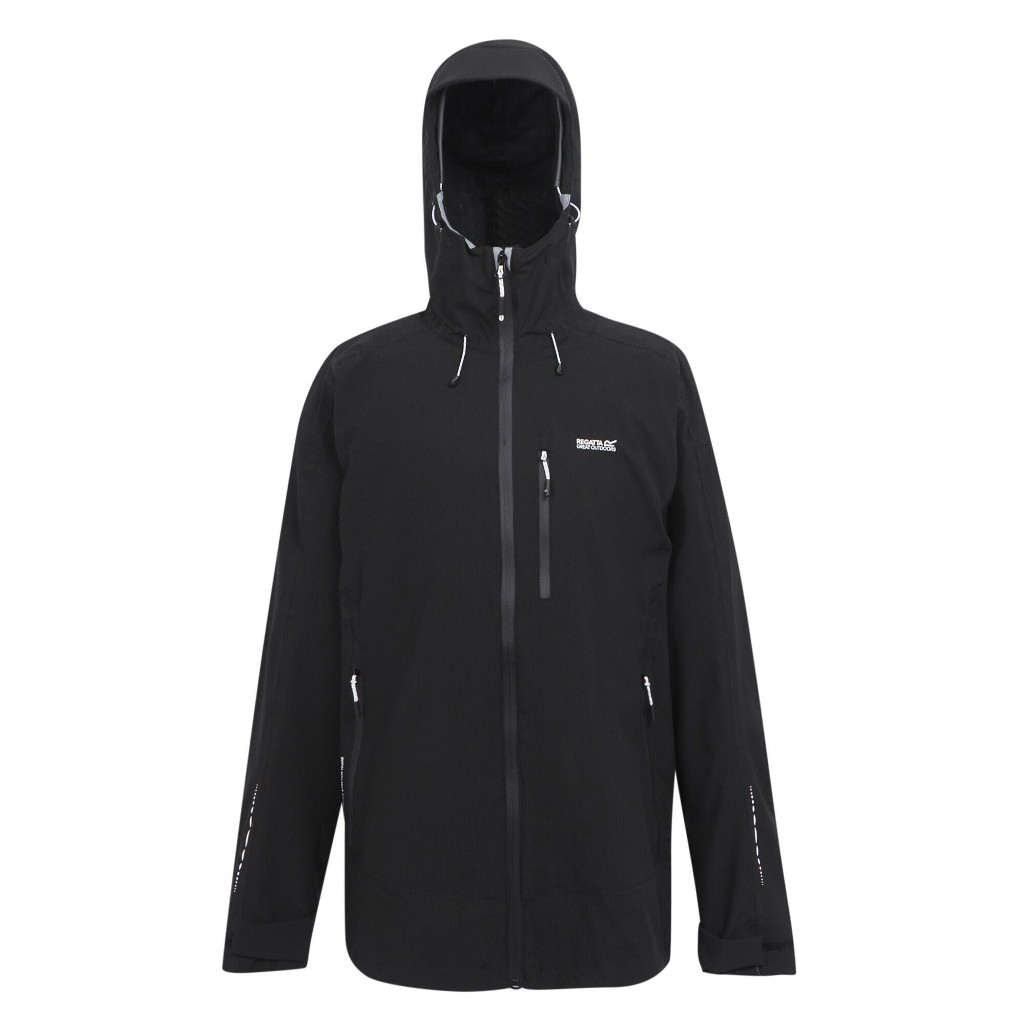 REGATTA Mens Okara Waterproof Jacket (Black)