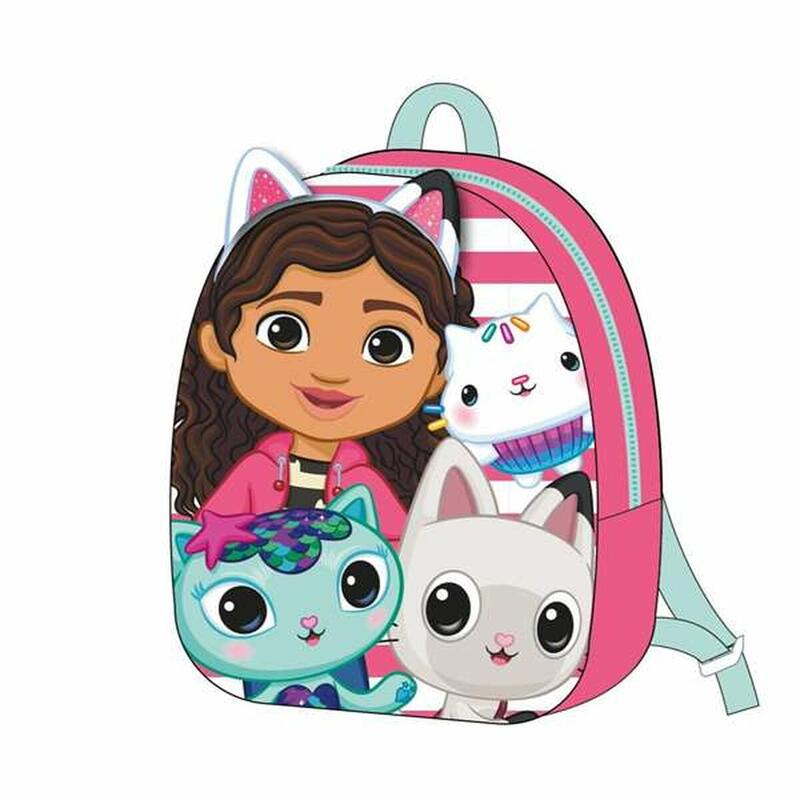 Mochila Escolar Gabby's Dollhouse Rosa